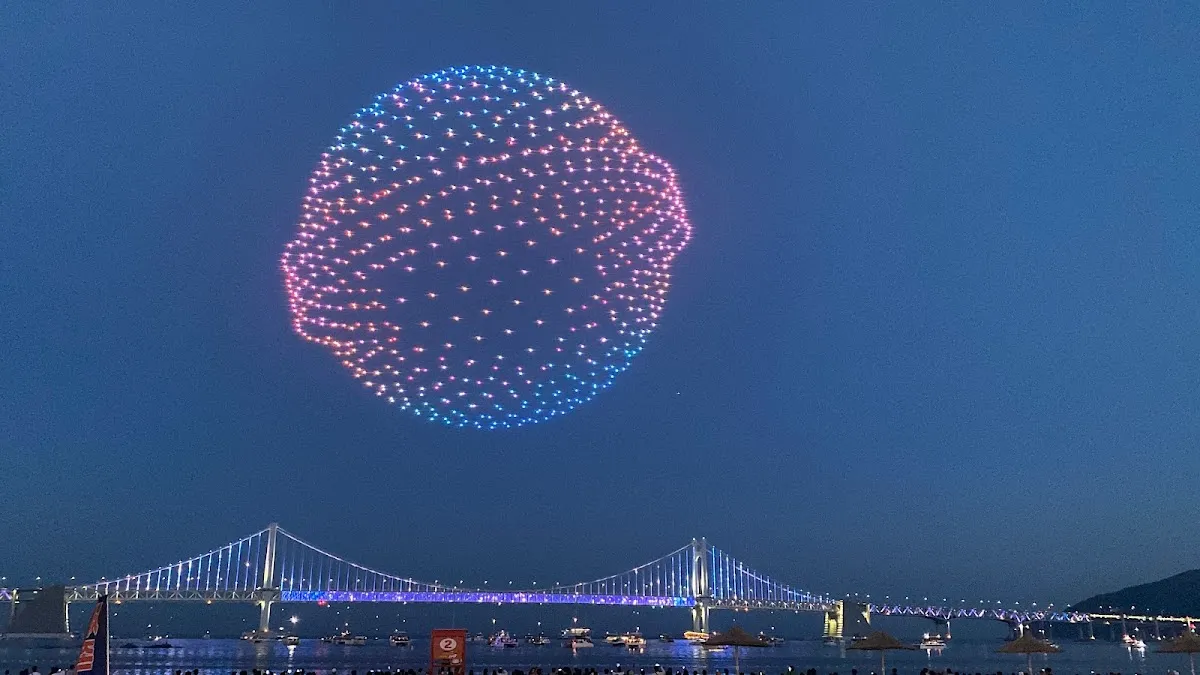 Gwangalli M Drone Light Show