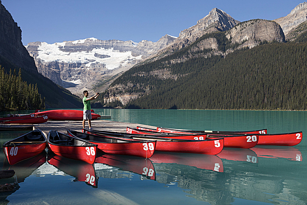 Enjoying Lake Louise and Transfer to Banff