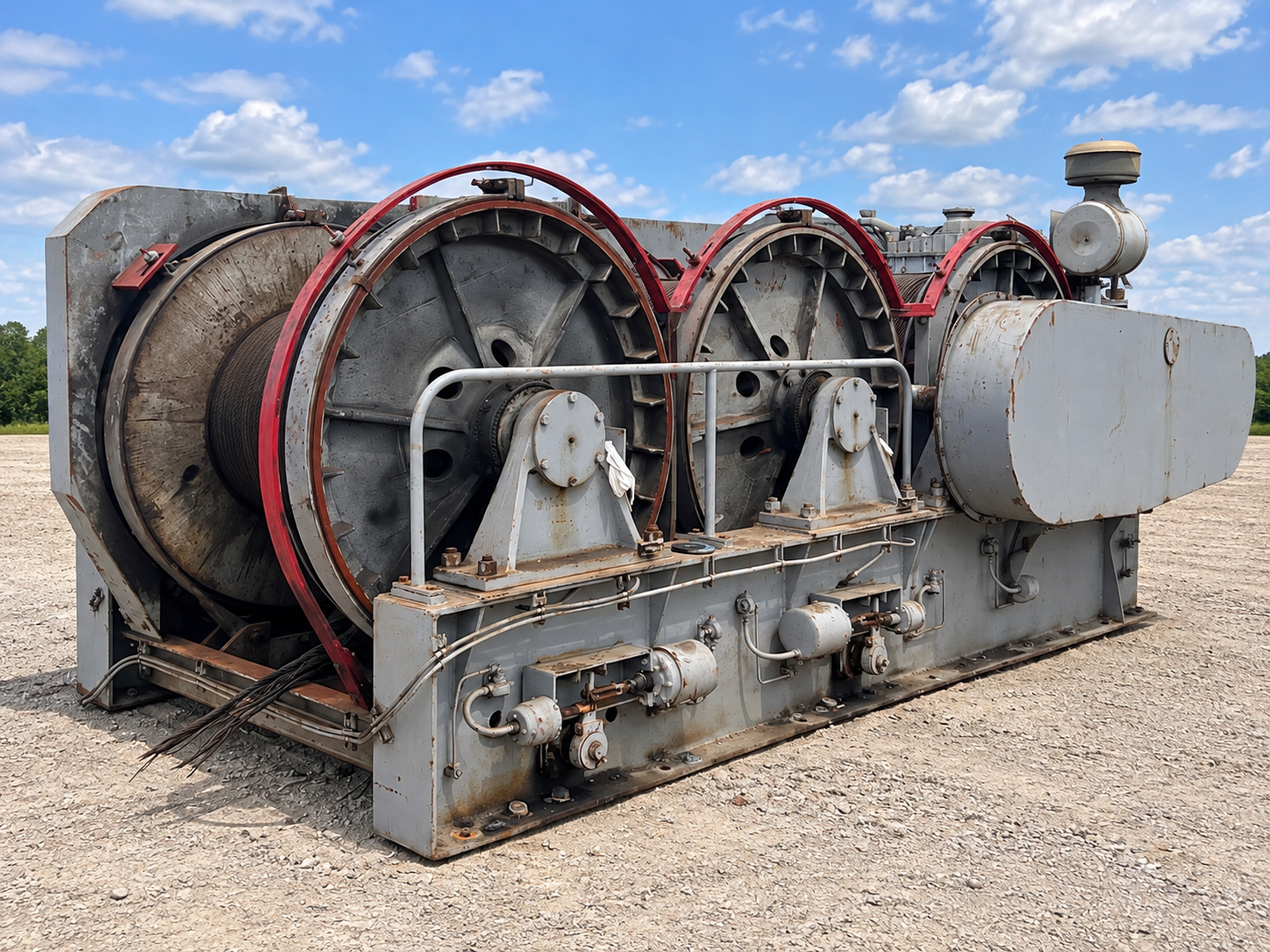 Clyde Frame 7 Triple Drum Winch