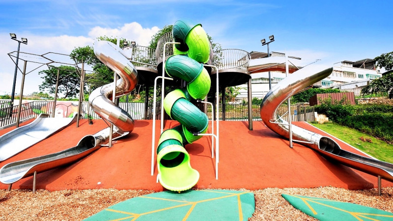 【新北鶯歌永吉公園】傑克與魔豆主題遊戲場:三層樓旋轉溜滑梯一溜而下 【新北鶯歌永吉公園】傑克與魔豆主題遊戲場:三層樓旋轉溜滑梯一溜而下