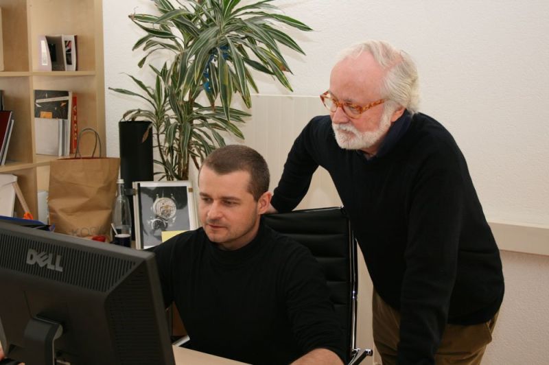 Laurent Ferrier and his son Christian