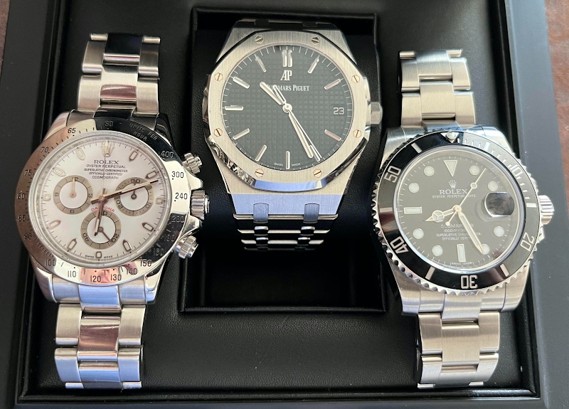 Art Collector's Holy Trinity: Audemars Piguet Royal Oak, Rolex Daytona, and Submariner