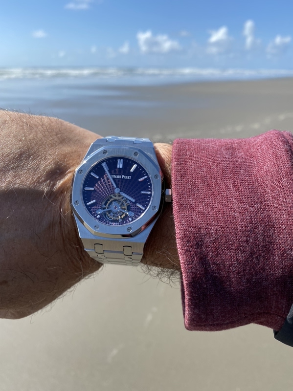 Audemars Piguet Royal Oak Perpetual Calendar Ultra-Thin: A Purple Haze Wristshot