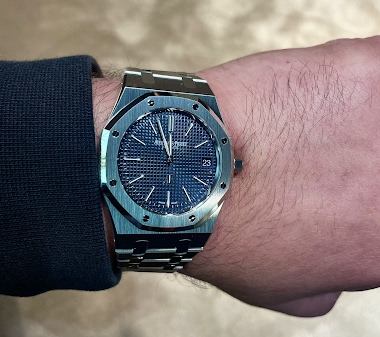 Audemars piguet clearance 15500 blue