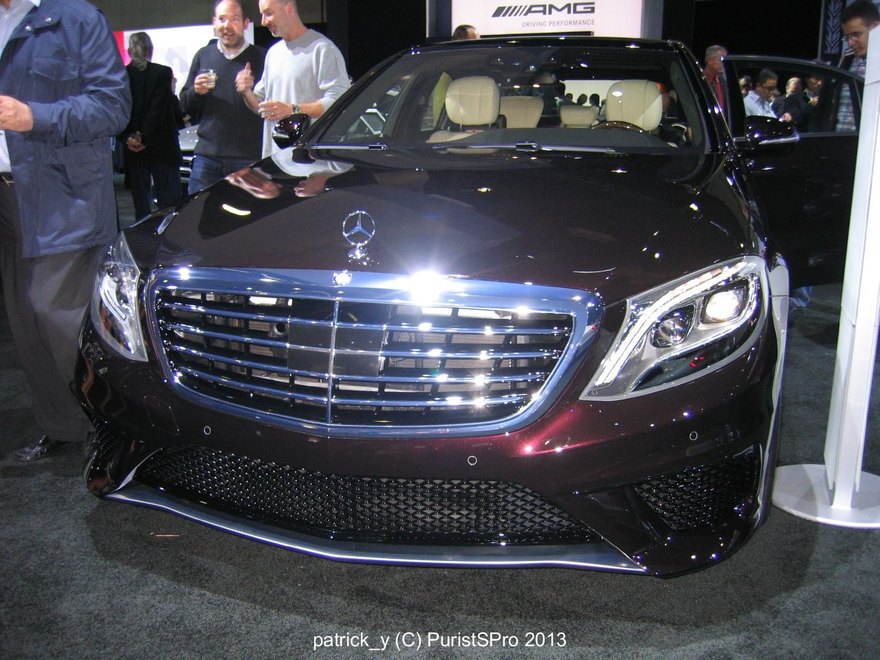 The S63 AMG, In Ruby Black Metallic