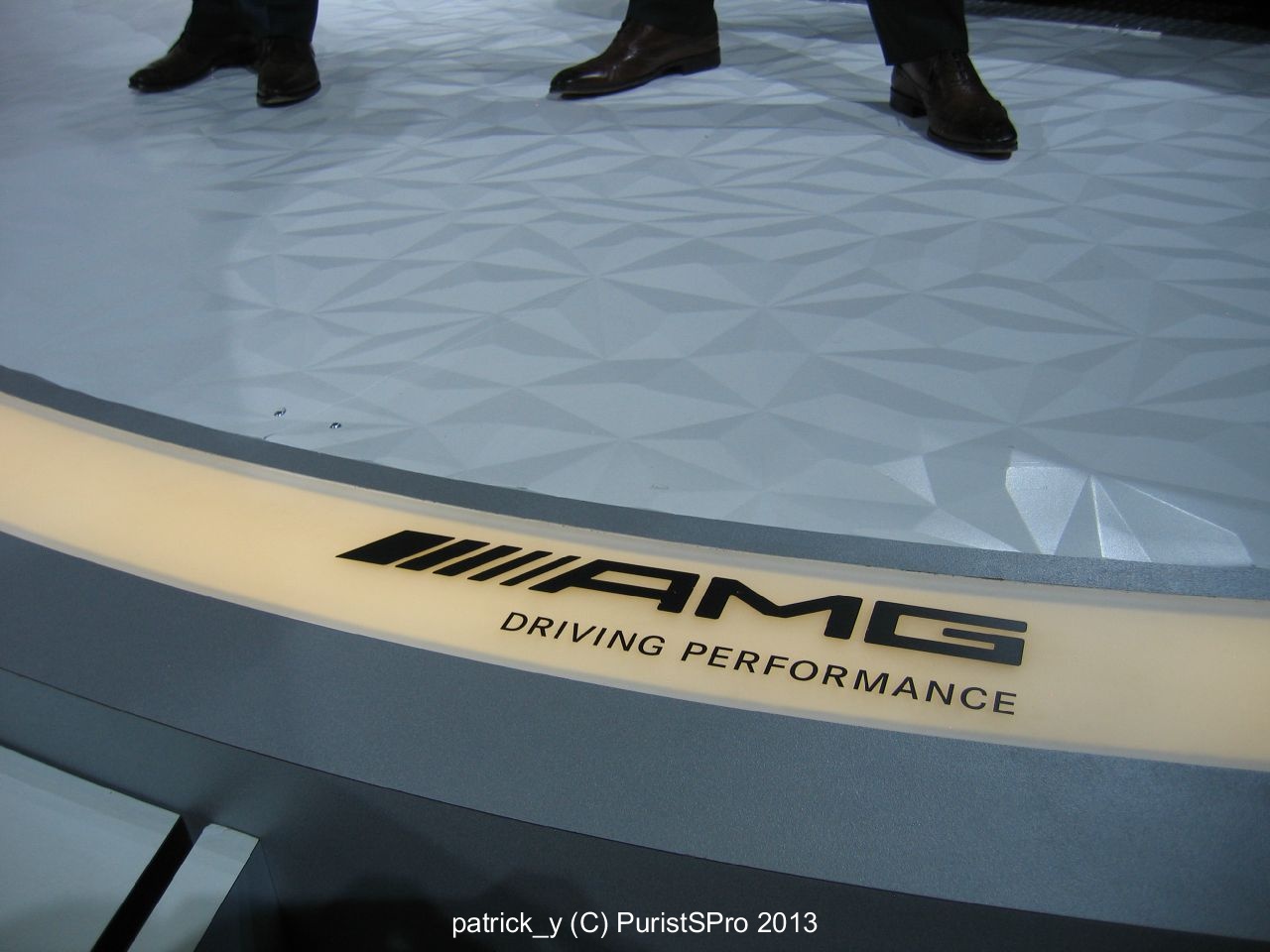 A lit AMG Floor