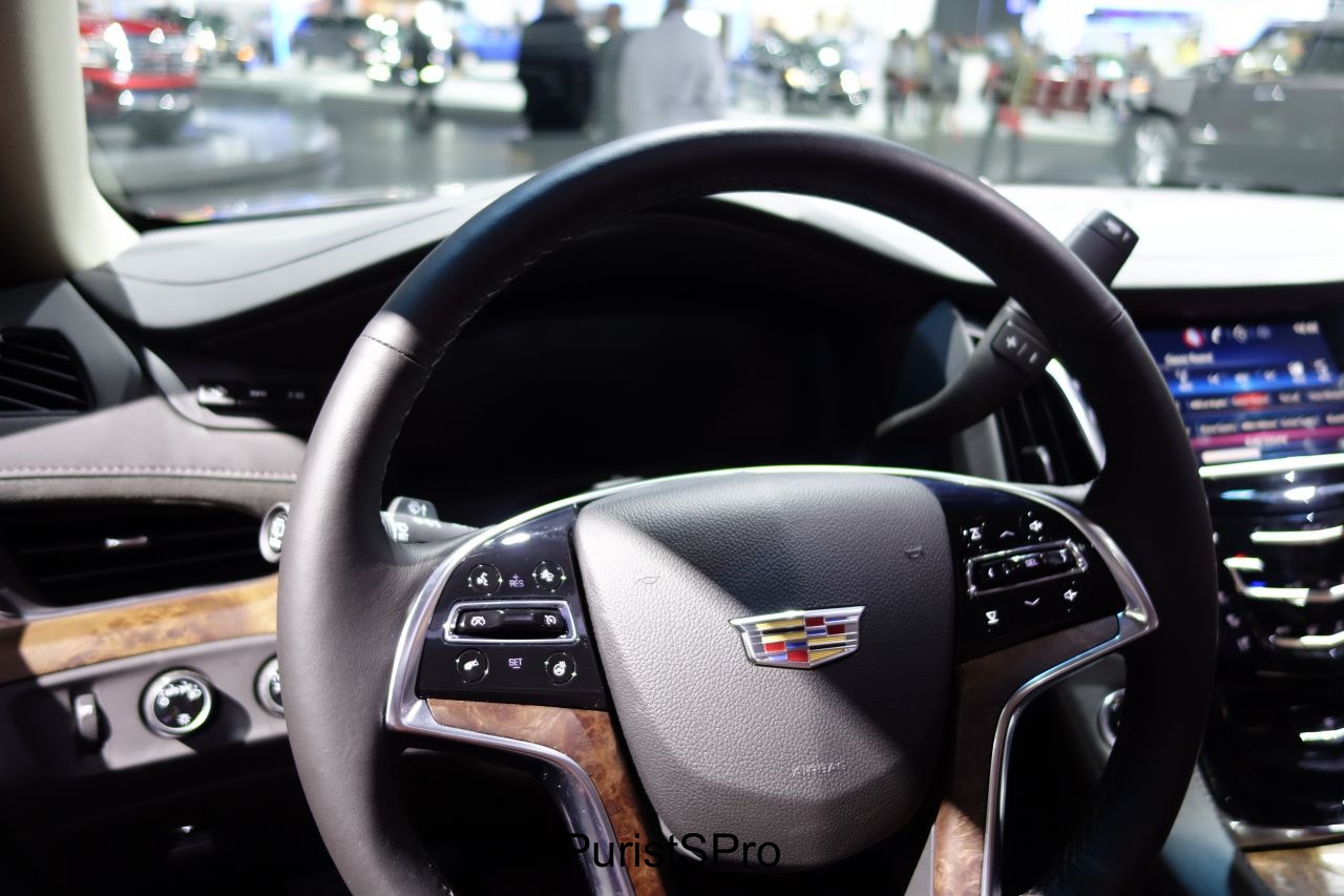 The interior of the Cadillac Escalade.