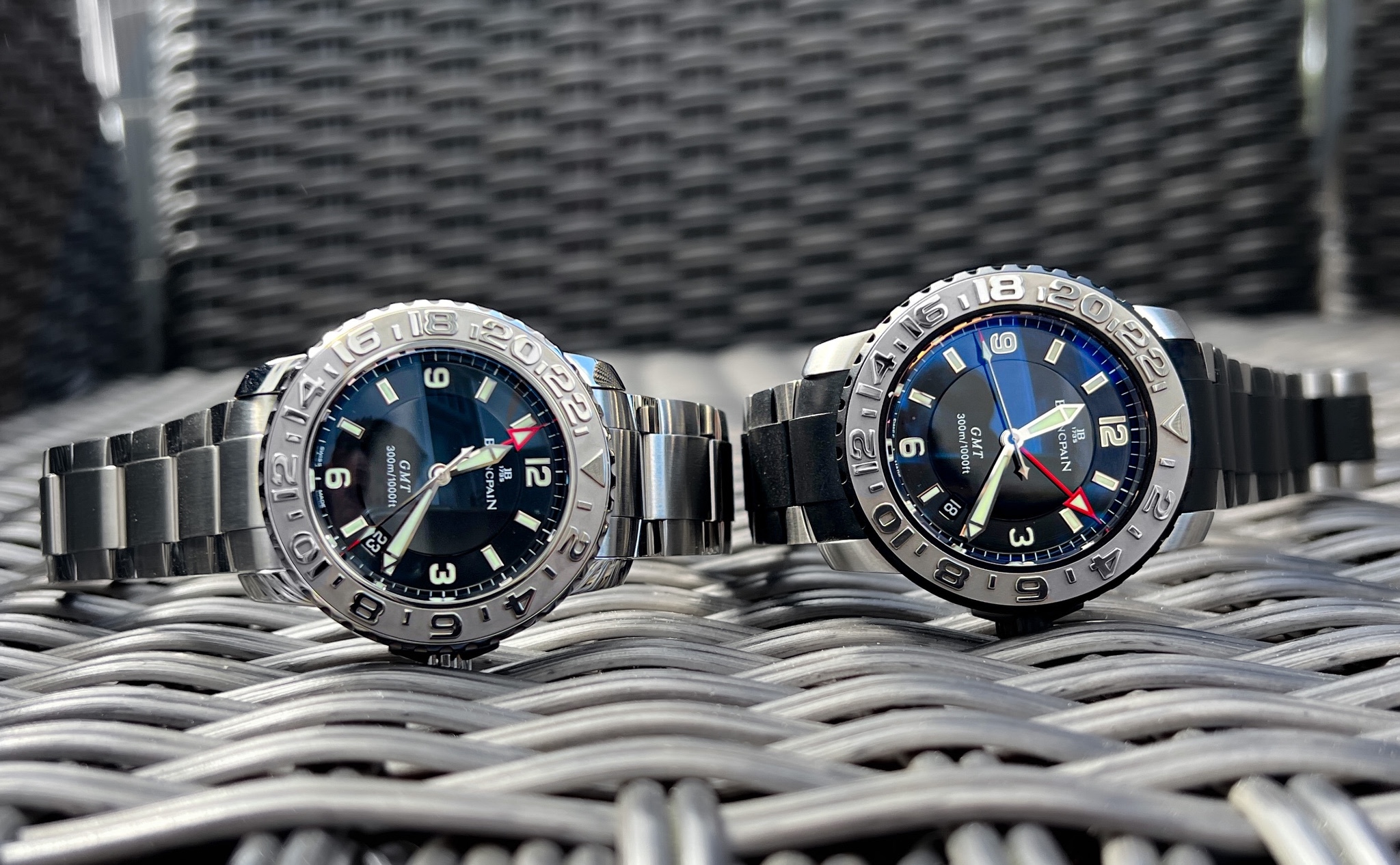 Blancpain fifty shop fathoms trilogy gmt