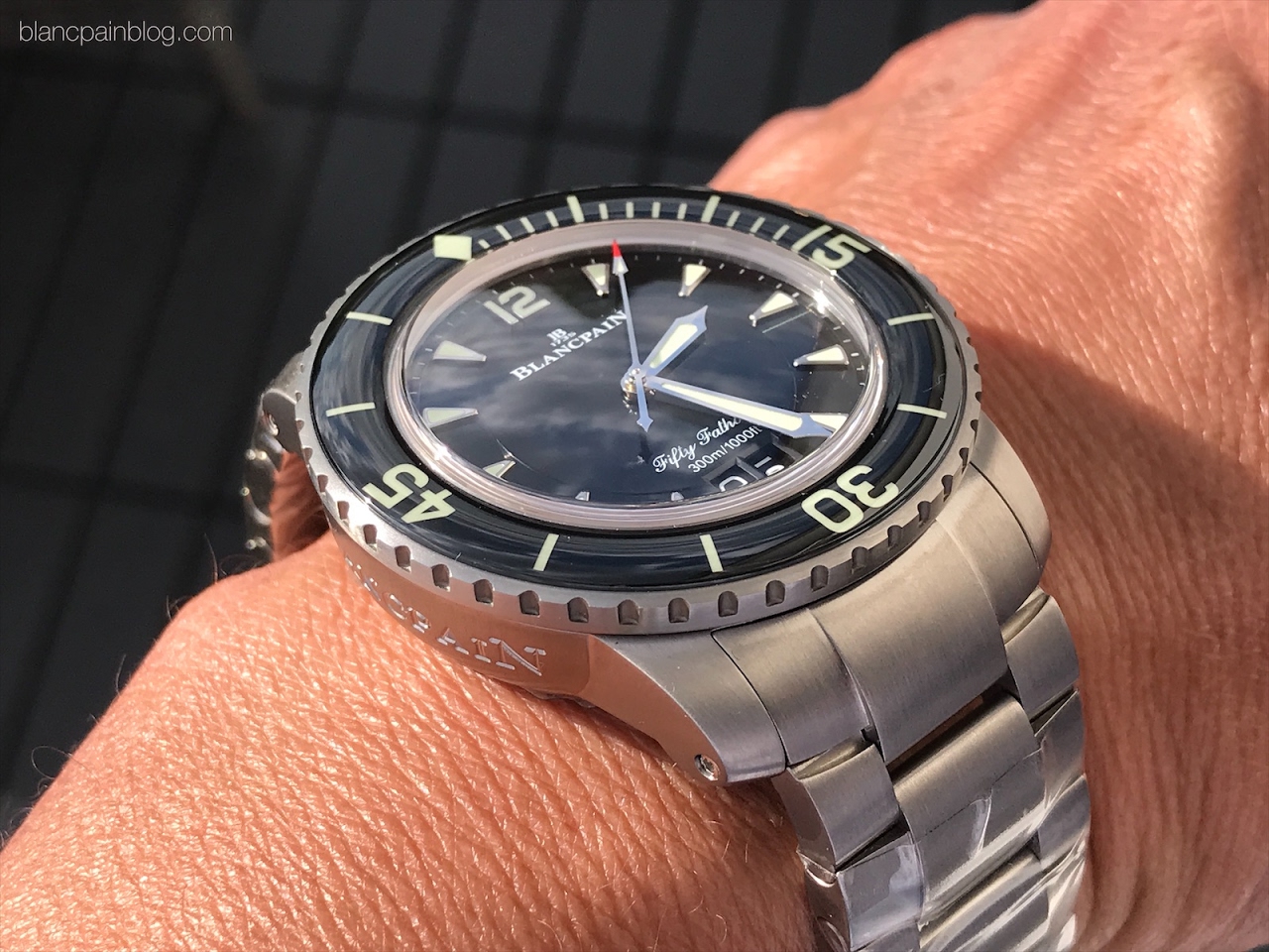 Blancpain - A new titanium bracelet for the Fifty Fathoms 5015 and 5050