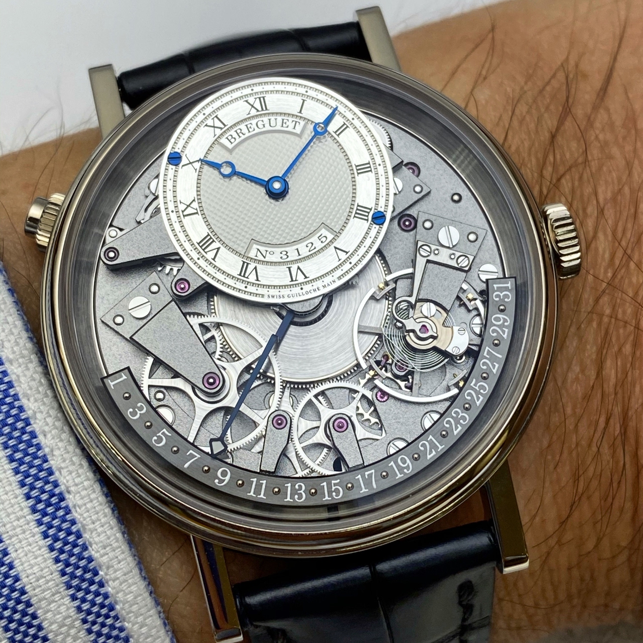 Breguet - A wristshot of the Breguet Tradition Quantieme Retrograde