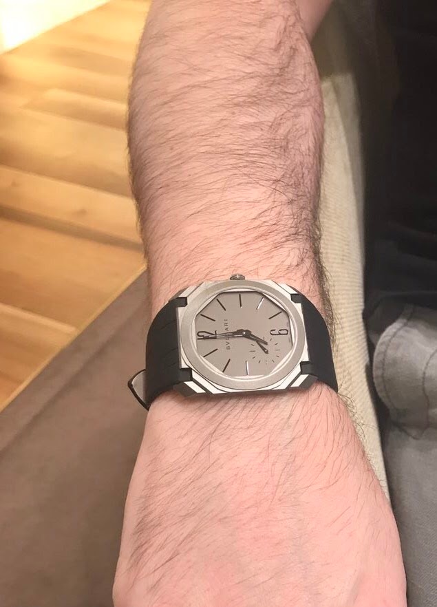 Bulgari - So I tried on the Octo Finissimo ultra-thin automatic...