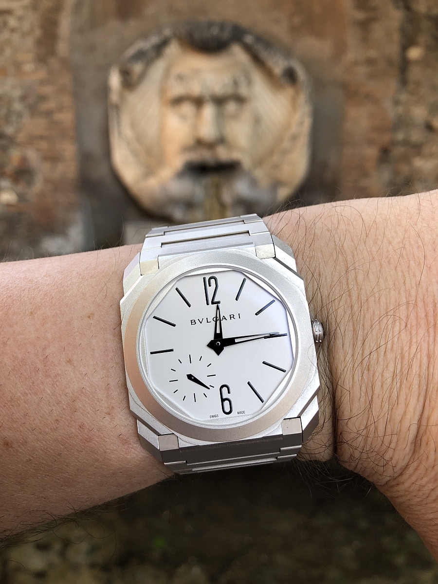 Bulgari - A stay in Rome with the Bulgari Octo Finissimo Automatic  Sandblasted Steel