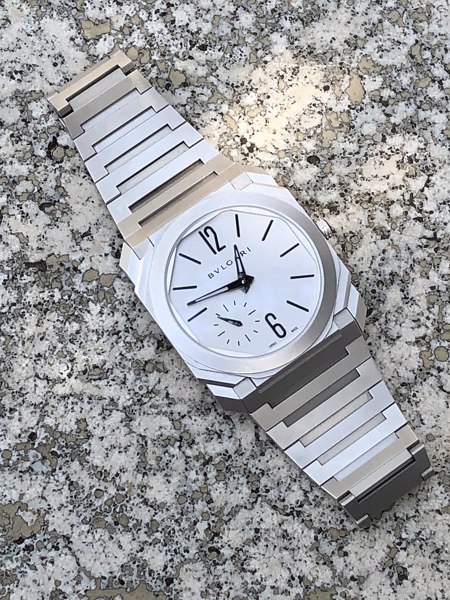 A stay in Rome with the Bulgari Octo Finissimo Automatic Sandblasted Steel