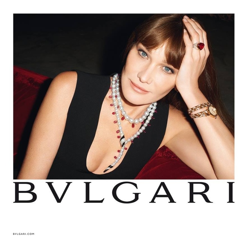 bvlgari model carla bruni