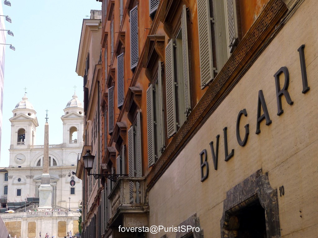 A magic moment: the visit of the Bulgari Boutique, 10 via dei Condotti