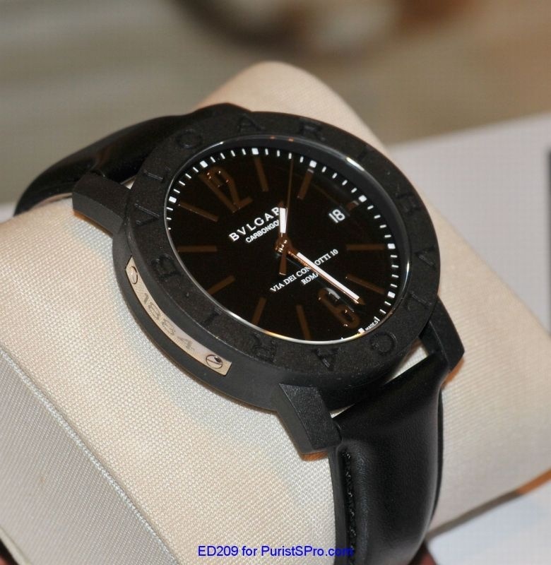 bvlgari 125th anniversary carbon gold watch