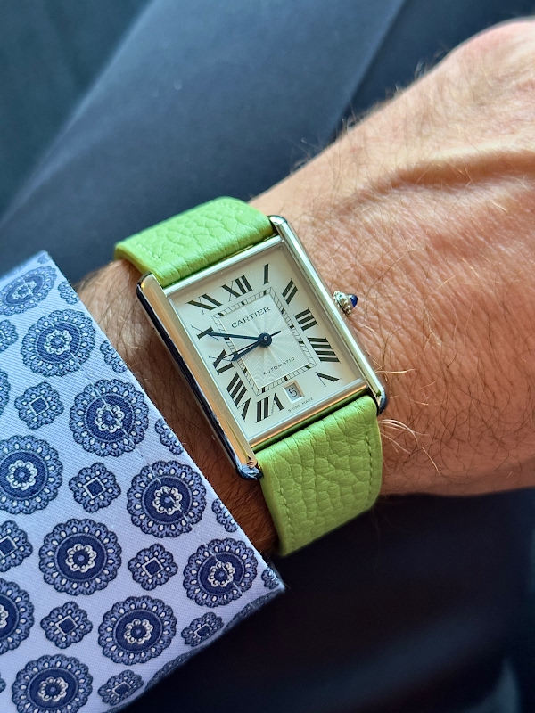 Still the best. Vintage Cartier Tank Louis. Wrist shots like this