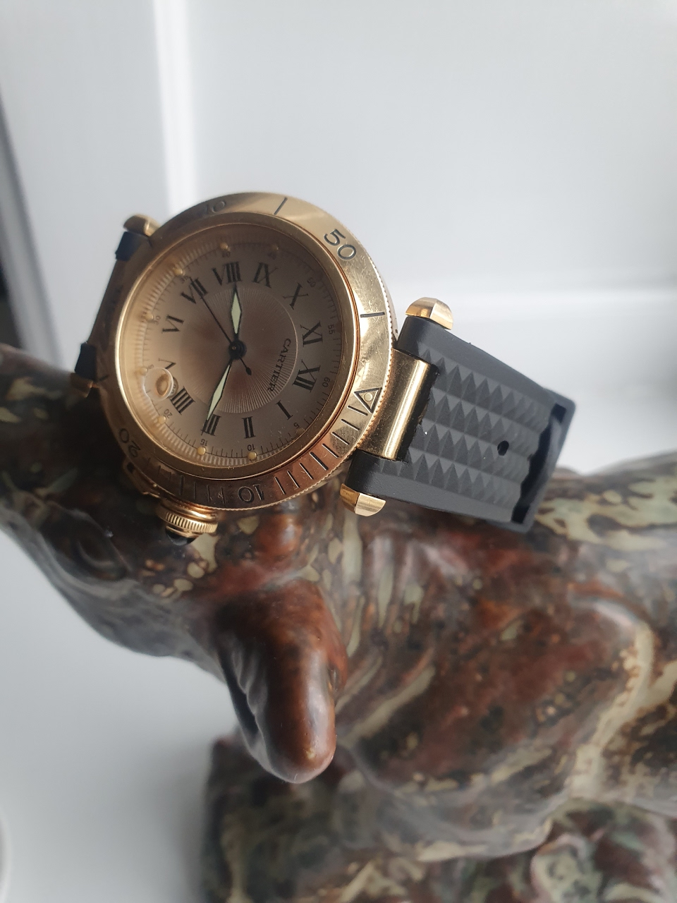 cartier pasha rubber strap