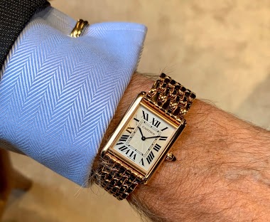 Cartier Tank Louis 18kt Gold with gold Bracelet