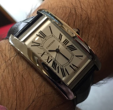 cartier tank americaine steel large