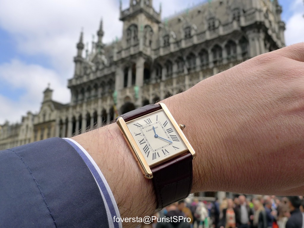 Pre-CPCP 'Extra Flat' Cartier Tank Louis with Teardrop Bracelet