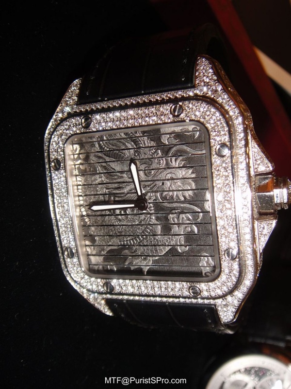 cartier santos triple 100 watch