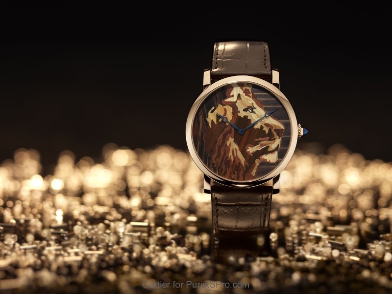 cartier watch lion