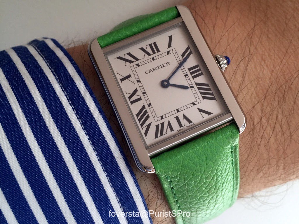 cartier tank solo strap change