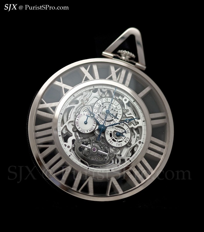 cartier skeleton pocket watch price