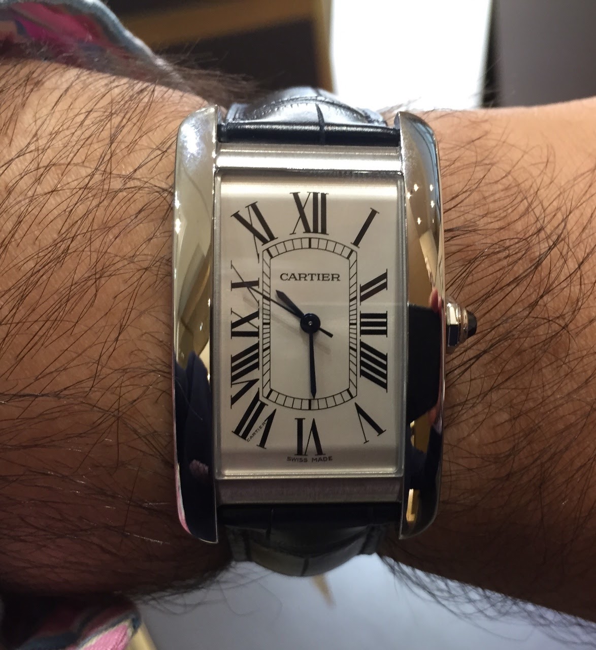 cartier tank americaine steel