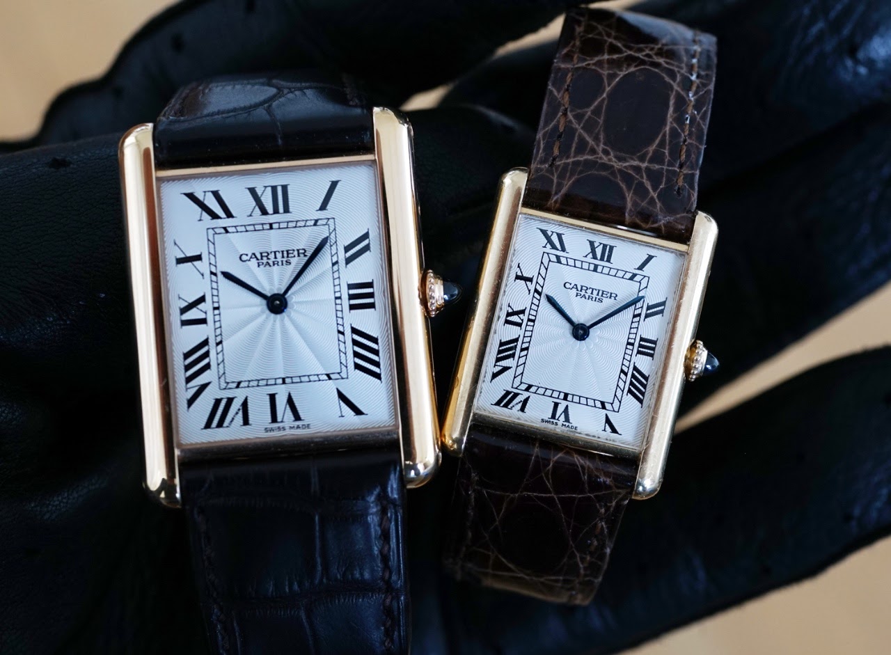 Cartier - Tank Louis Cartier in the different gents sizes