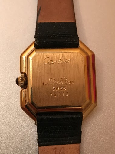 vintage cartier watch serial number