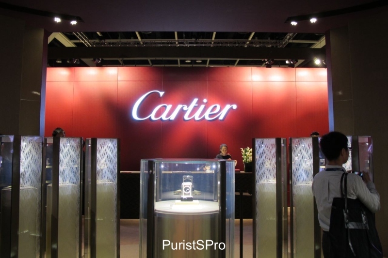 The Cartier booth entrance