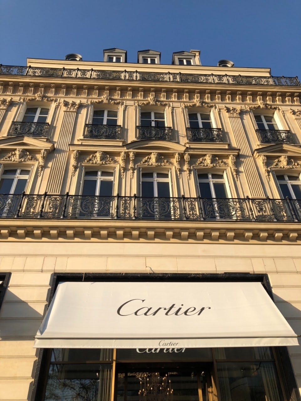 Cartier Store, Champs Elysees, and Arc De Triomphe, Paris, France