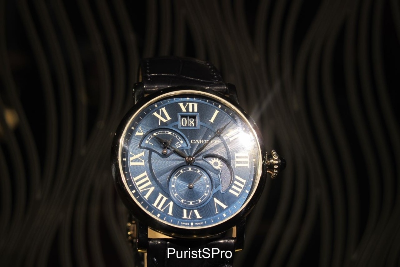 The Rotonde de Cartier 2nd time zone day & night at 42mm in WG with a blue dial. LE 200 pieces. I find the blue dial's color very nice in this piece.