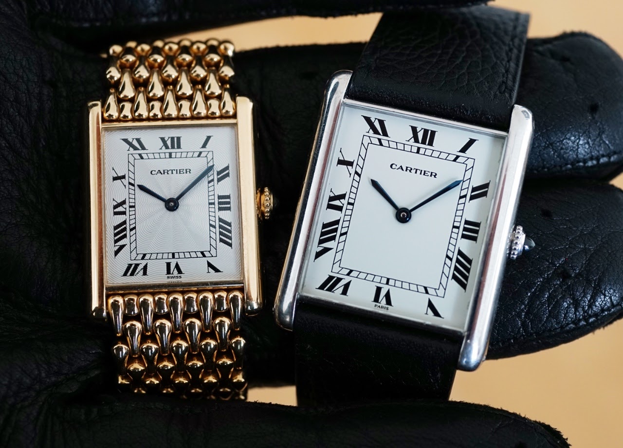 Cartier - Tank Louis Cartier in the different gents sizes