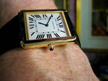 Cartier - A Tribute To The Tank Solo: my first gold watch