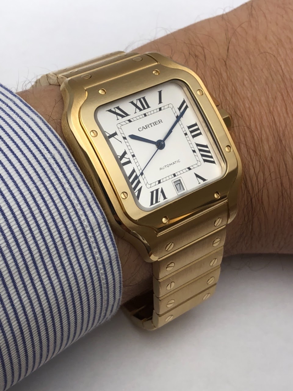 cartier santos gold 2018