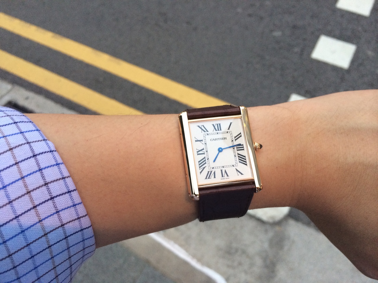 Still the best. Vintage Cartier Tank Louis. Wrist shots like this are the  icing on the cake!