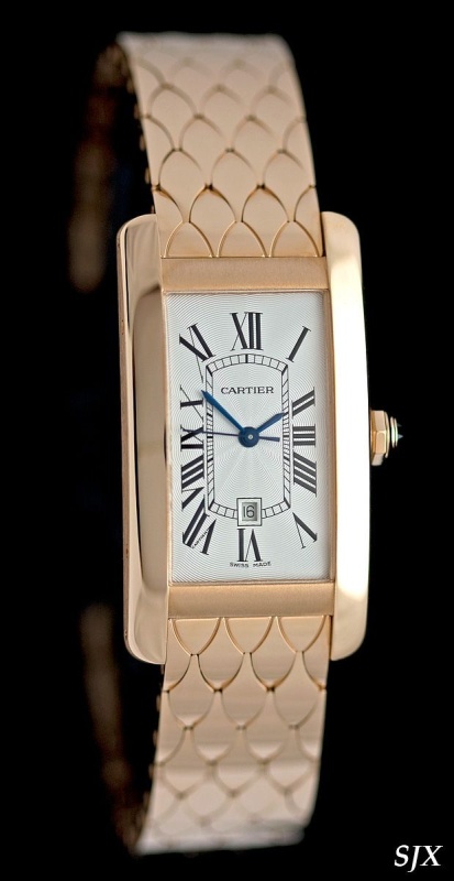 cartier tank americaine gold bracelet