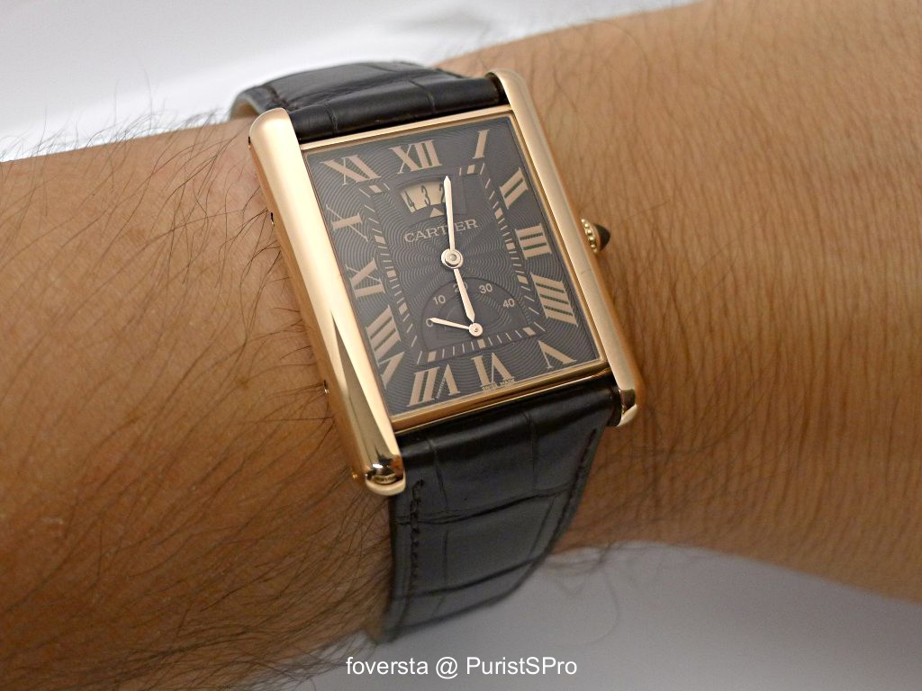 Cartier Tank Louis XL Power Reserve Rose Gold Mens Watch