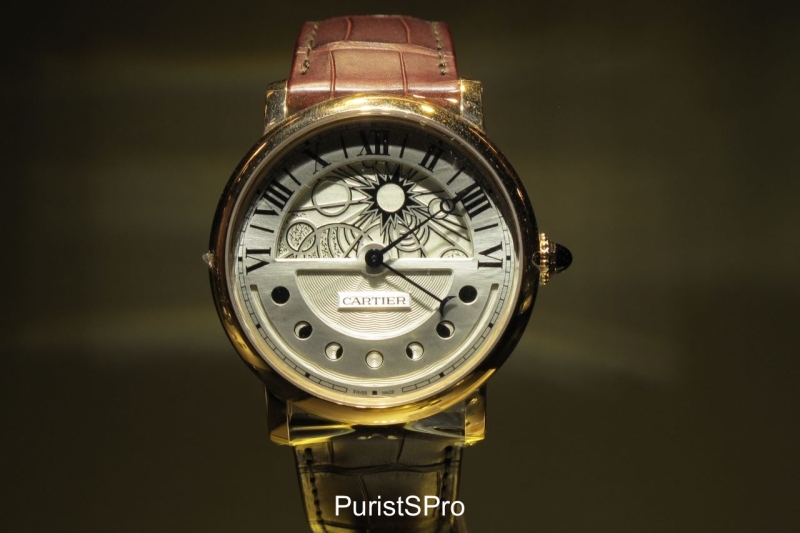 Rotonde de Cartier, Day and Night retrograde moonphase,