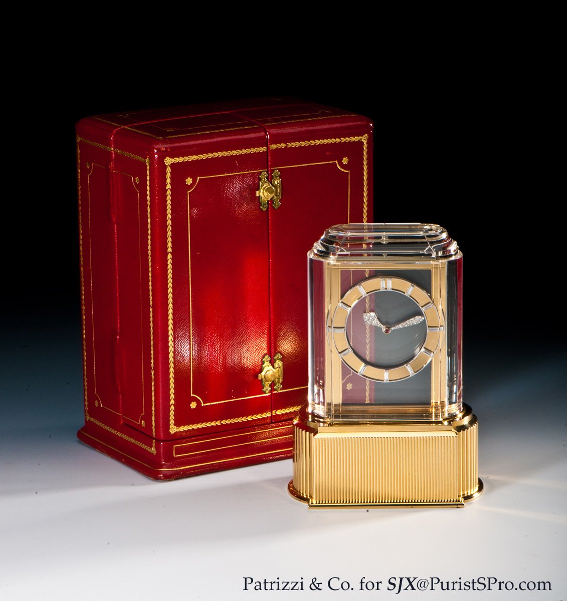 cartier comet clock