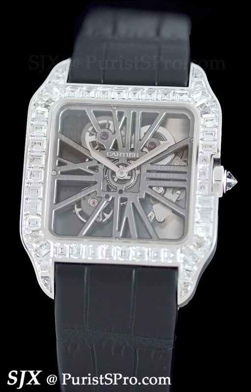 Meek Mill - Cartier 100XL, fully set with baguette-cut diamonds.