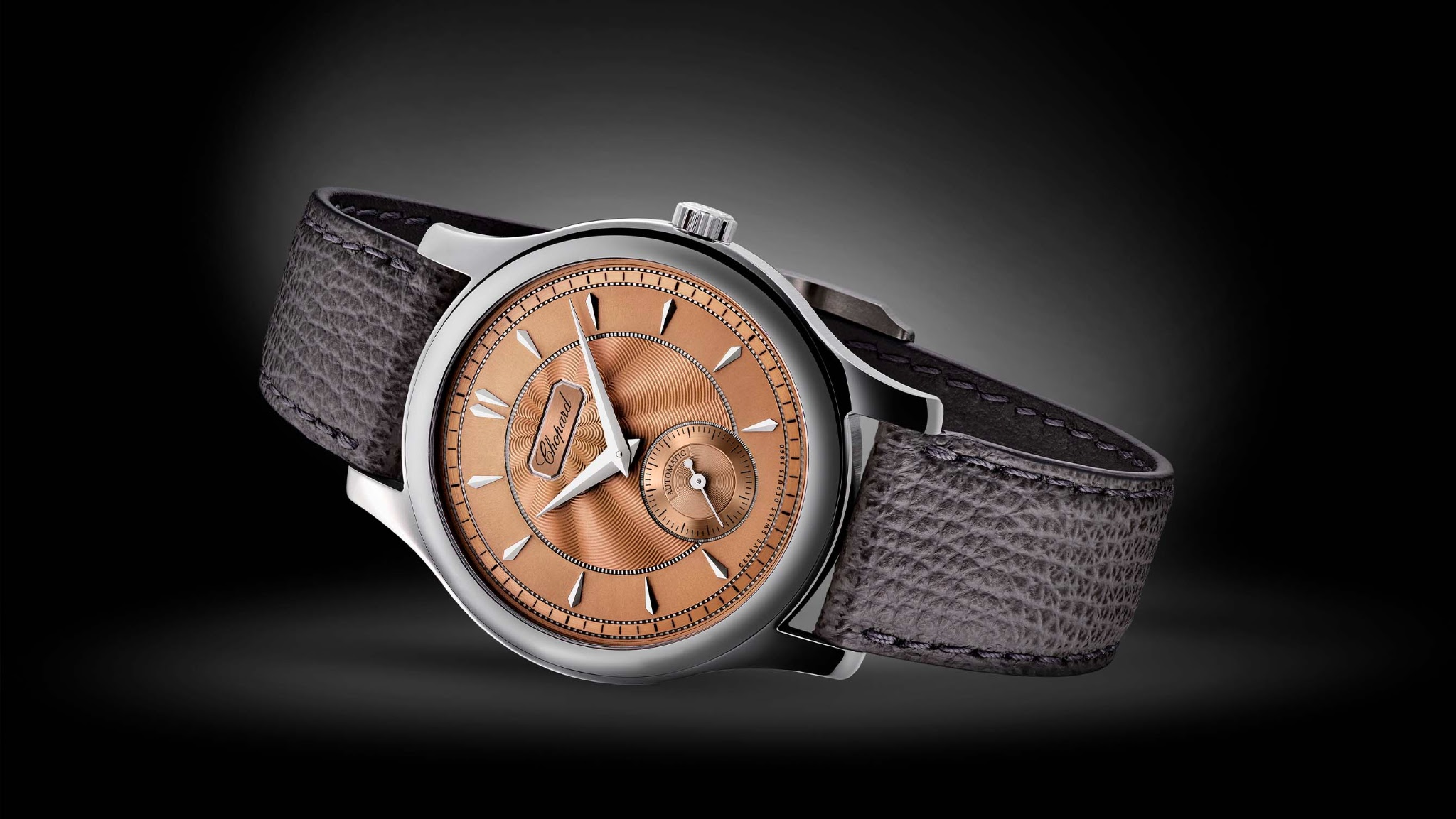 Watches and Wonders 2023: Chopard LUC 1860 Lucent Steel, Salmon Dial.