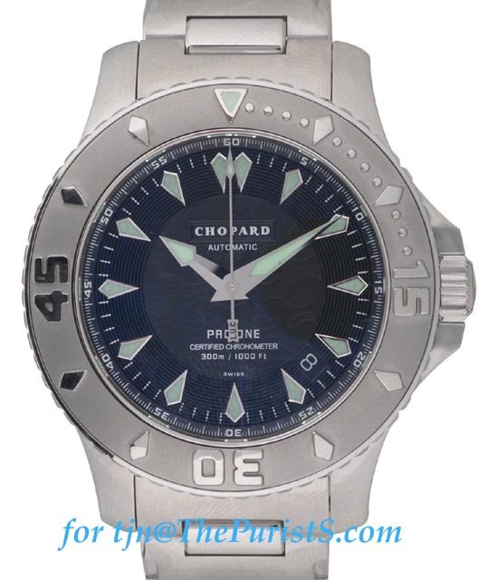 Chopard - Photo of LUC Pro One, Blue Dial and SS bracelet..