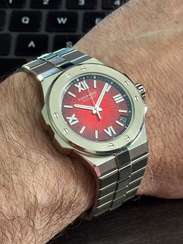 Chopard Alpine Eagle Sunburnt Dial Wristshot