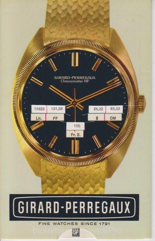 Girard-Perregaux Chronometer HF 1972 Pamphlet