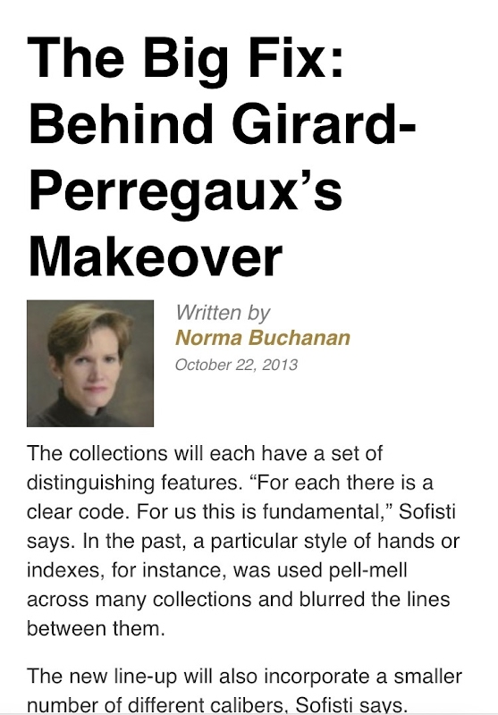 Girard-Perregaux Management: Market Analysis