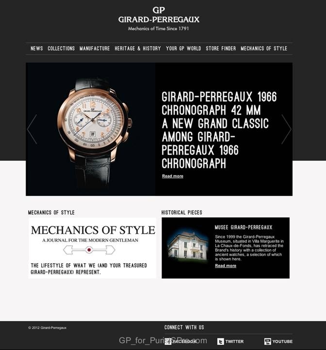 Girard-Perregaux Website Relaunch & New Platforms